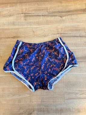 Ann Mashburn 100% Cotton Floral Shorts Retro S